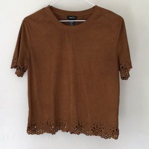 Rue 21 faux suede top
